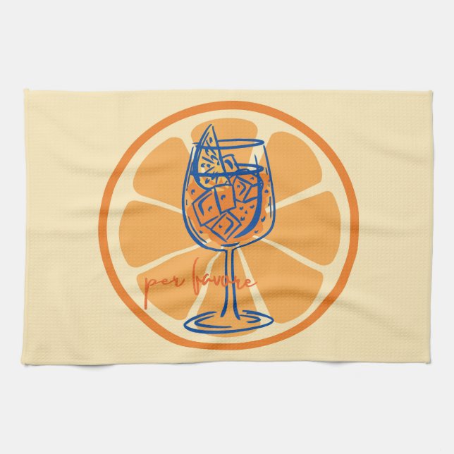 Aperol Per Favore Kitchen Towel (Horizontal)