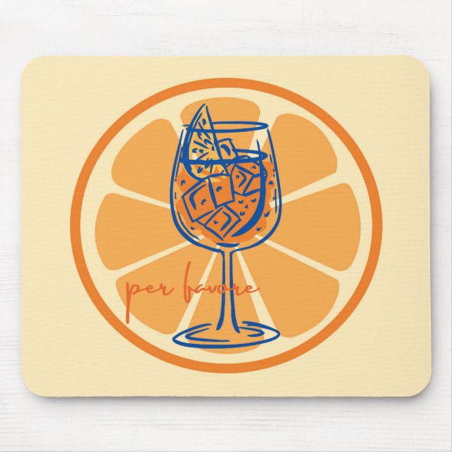 Aperol Per Favore Mouse Pad (Front)