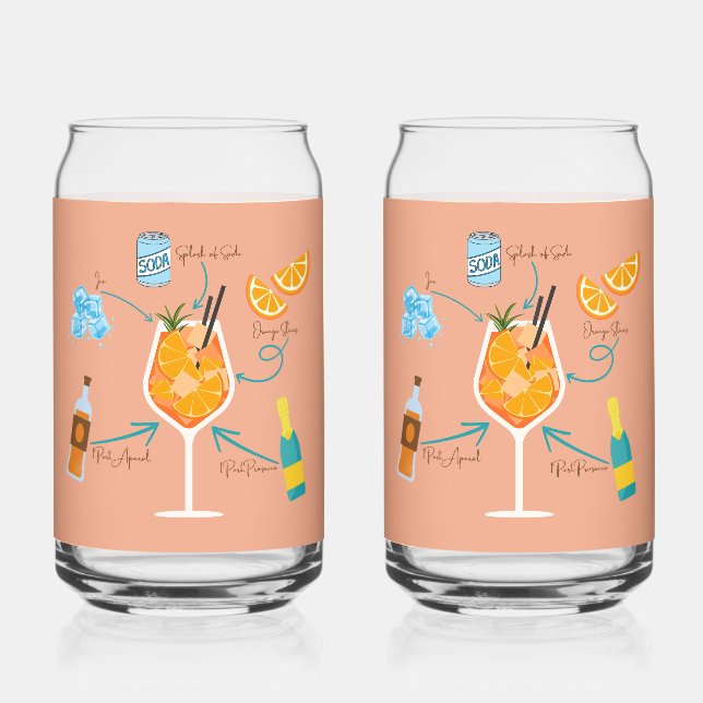 Aperol Recipe Can Glass (Front)