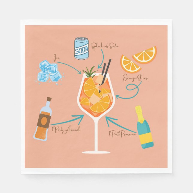 Aperol Recipe Napkin (Front)