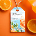 Aperol Spritz Amalfi Bridal Shower Gift Tags<br><div class="desc">Aperol Spritz Amalfi Bridal Shower Gift Tags</div>
