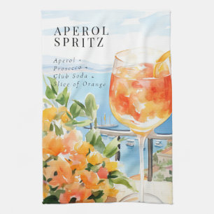 Aperol Spritz Amalfi Italie Torchons de Thé