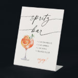 Aperol Spritz Bar Modern Calligraphy Table Sign<br><div class="desc">Modern calligraphy Aperol Spritz bar sign.</div>