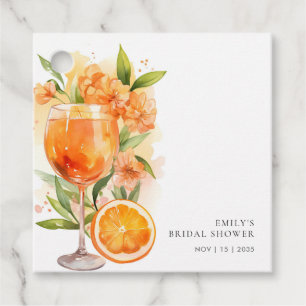 Aperol Spritz Bridal Shower Favour Tags
