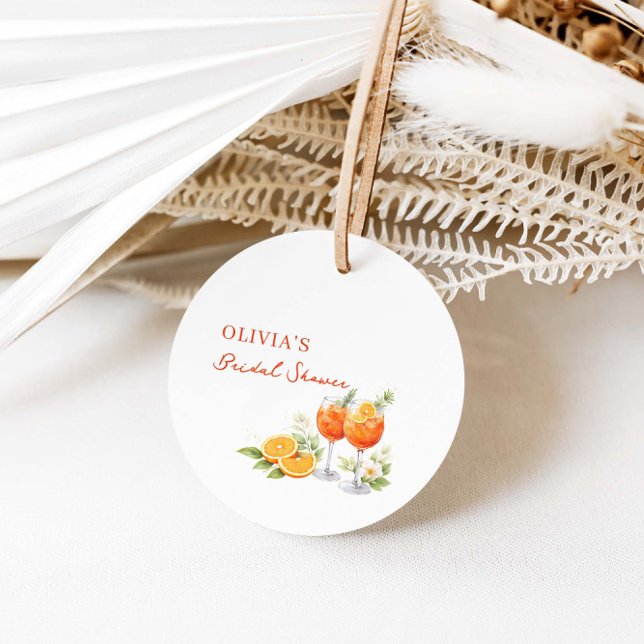 Aperol Spritz Bridal Shower  Favour Tags (Creator Uploaded)
