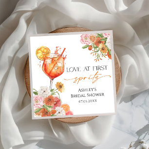 Aperol Spritz Bridal Shower Napkin