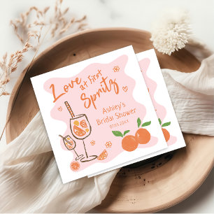 Aperol Spritz Bridal Shower Napkin
