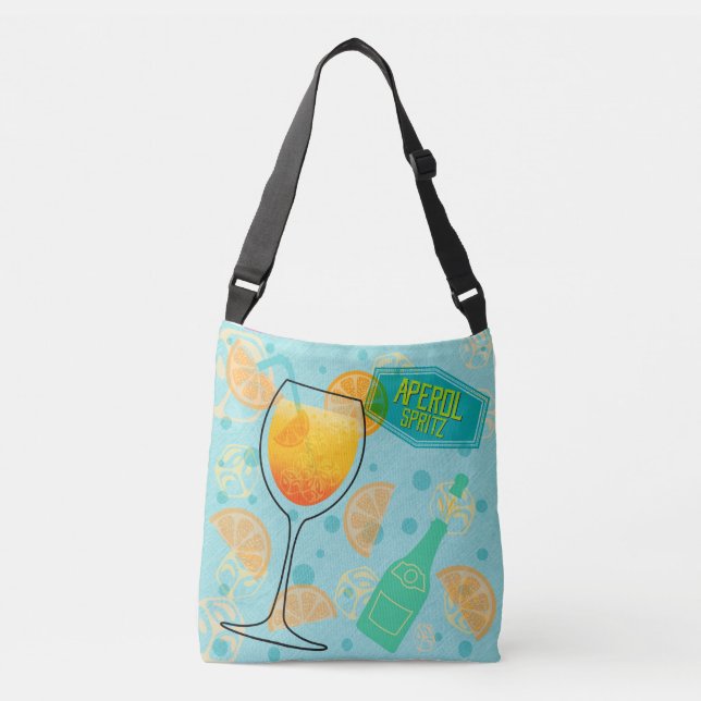 Aperol Spritz Cocktail Crossbody Bag (Front)