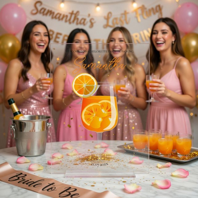 Aperol Spritz Fête de Bachelorette Bienvenue (Créateur téléchargé)