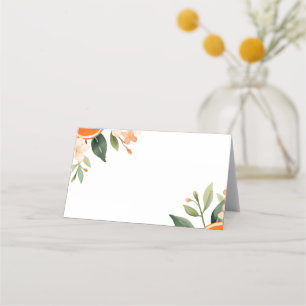 Aperol Spritz Floral Bridal Shower Place Card
