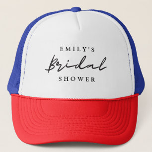 Aperol Spritz Floral Bridal Shower Trucker Hat