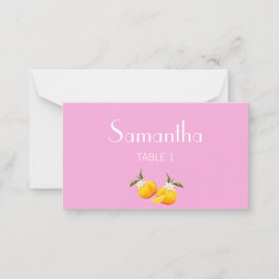 Aperol Spritz Main Squeeze Bridal Shower Name Card
