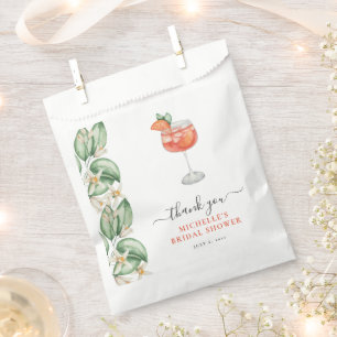 Aperol Spritz Orange Bridal Shower Favour Bag