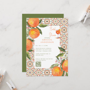 Aperol Spritz Oranges Bridal Shower  Invitation