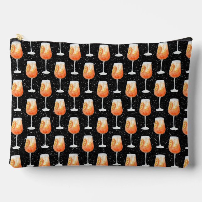 Aperol Spritz Pattern Accessory Pouch (Front)