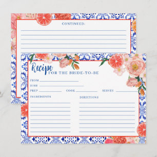 Aperol Spritz thats amore bridal shower recipe Enclosure Card