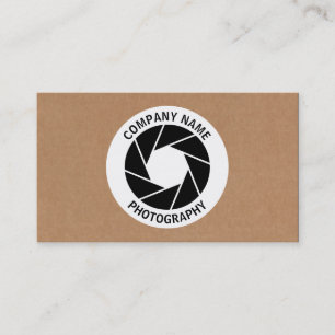 Aperture Circle - Cardboard Business Card