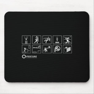 Aperture Labs Jump Into The Rtal For Science Funny Mouse Pad