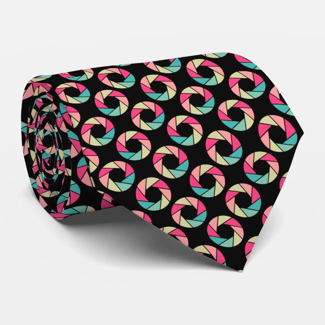 Aperture Pattern - Colours 01 Tie (Rolled)