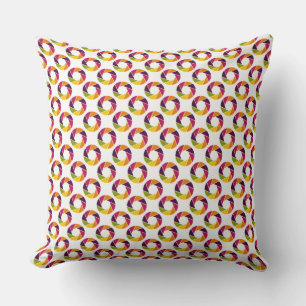 Aperture Pattern - Colours 03 Throw Pillow