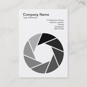 Aperture Symbol - Tones Business Card
