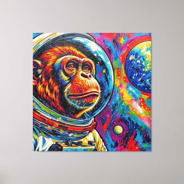 APES IN SPACE-4 CANVAS PRINT (Front)