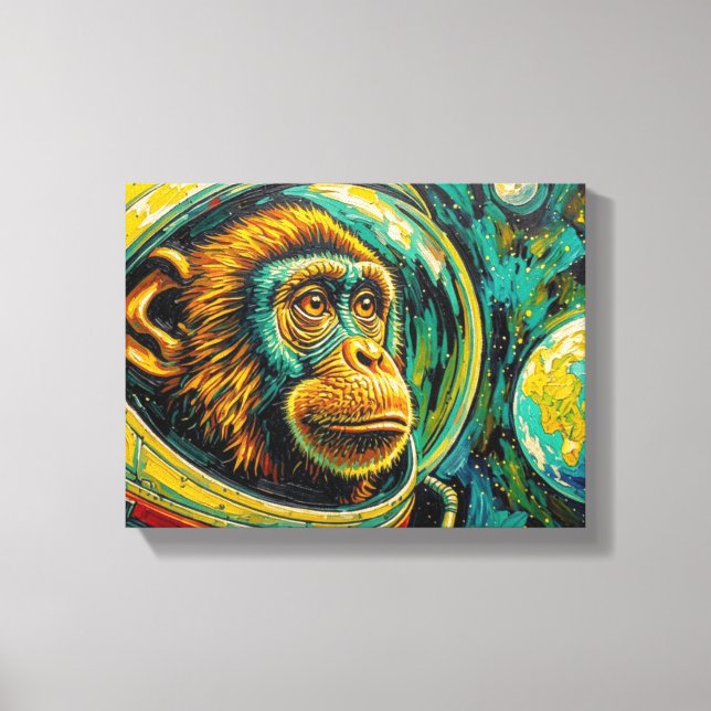 APES IN SPACE-5 CANVAS PRINT (Front)