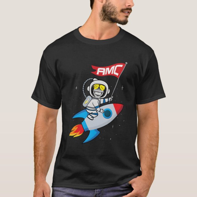 Apes To The Moon Amc Short Squeeze T-Shirt (Front)