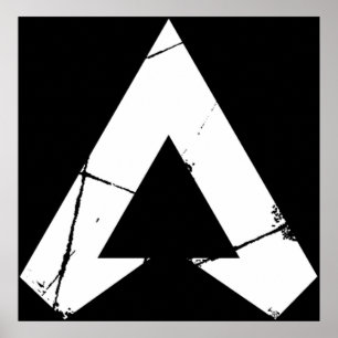 Apex Legends Logo Apex Legends White Symbol Poster
