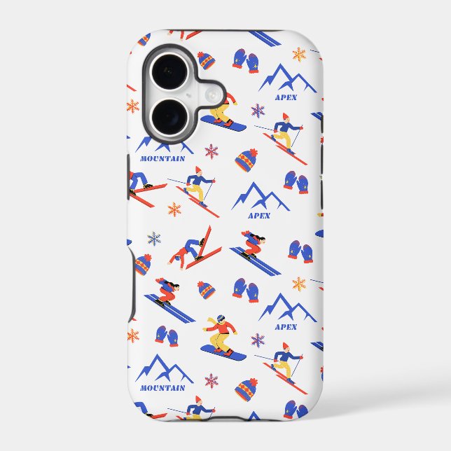 Apex Mountain Canada Ski Snowboard Pattern (Back)