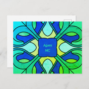 Apex North Carolina  Postcard
