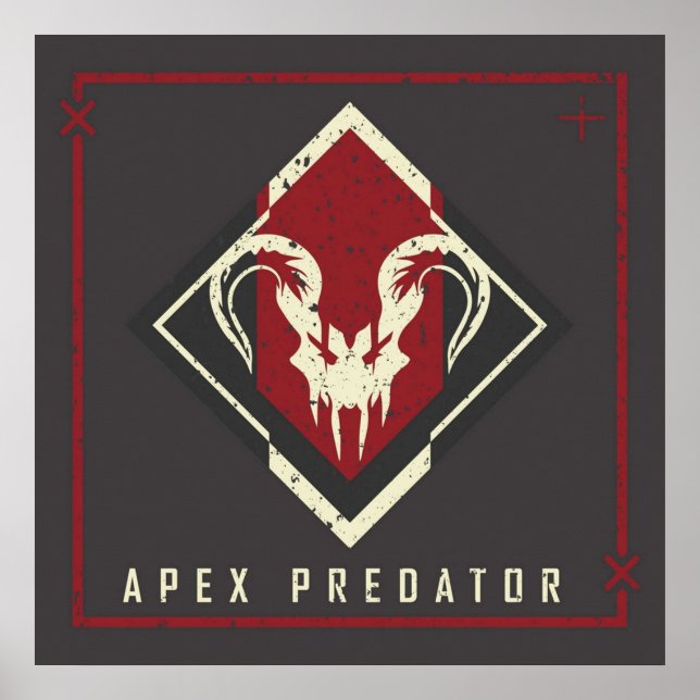 Apex Predator Achievement Badge Poster (Front)