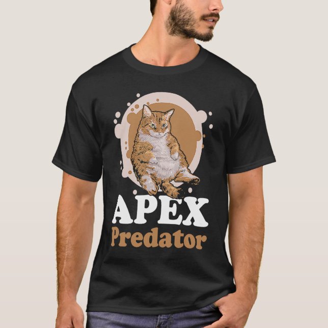 Apex Predator Cat  Apparel T-Shirt (Front)