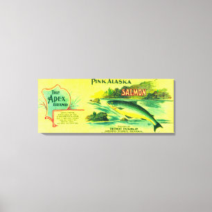 Apex Salmon Can LabelGerard Point, AK Canvas Print