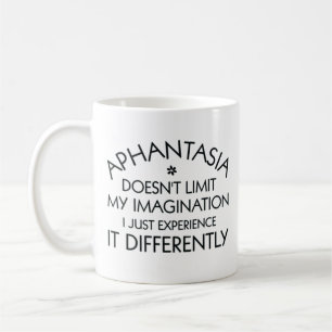 Aphantasia Imagination Different Black Font Coffee Mug