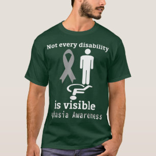 Aphasia Awareness Grey Ribbon Support  T-Shirt