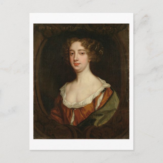 Aphra Behn (1640-89) (oil on canvas) Postcard (Front)
