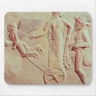 Aphrodite and Hermes riding on a chariot Mouse Pad