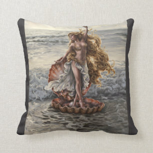 Aphrodite art by Lindsay Archer on American MoJo P Throw Pillow