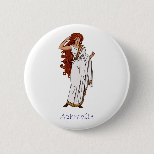 Aphrodite Badge 2 Inch Round Button (Front)