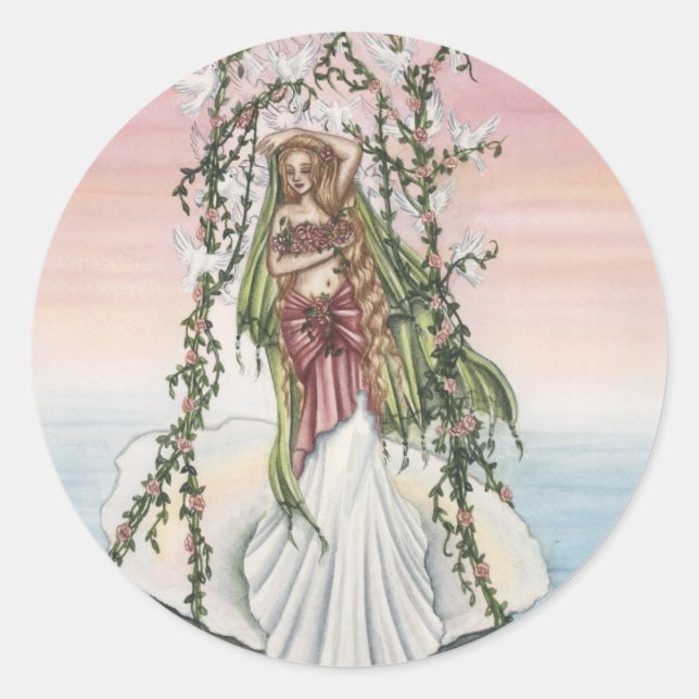 Aphrodite Classic Round Sticker (Front)