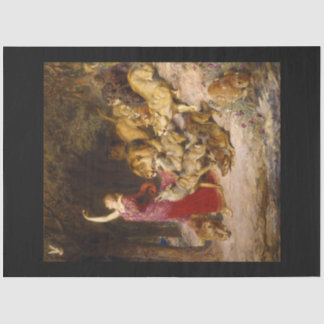 Aphrodite Girl & Animals Decoupage Paper