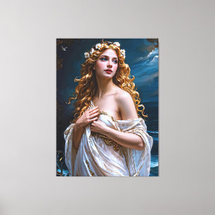 "Aphrodite: Goddess of Love and Light" Canvas Print