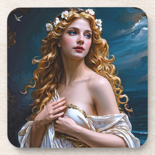 "Aphrodite: Goddess of Love and Light" Coaster