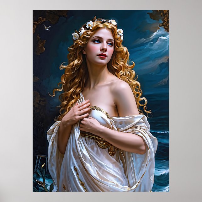 "Aphrodite: Goddess of Love and Light" Poster (Front)