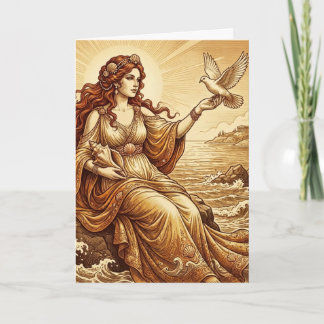 Aphrodite Greek Goddess Greeting Card