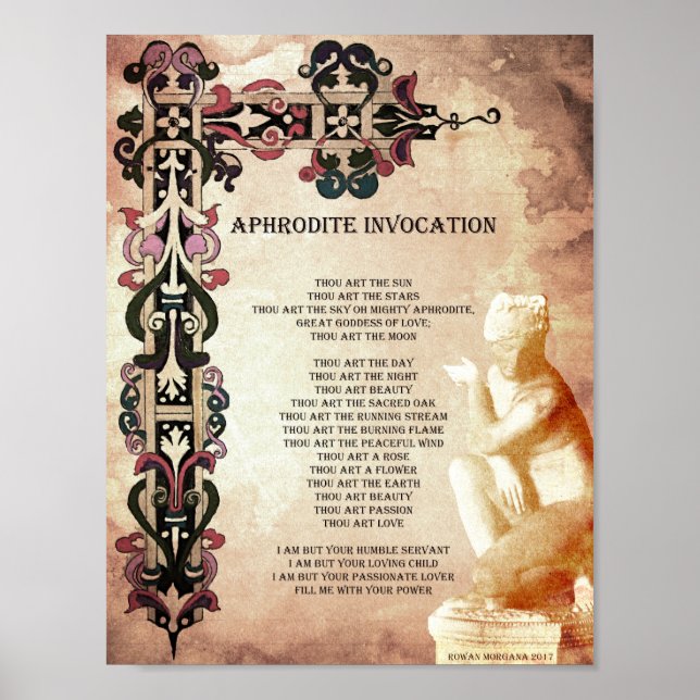 APHRODITE INVOCATION POSTER (Front)