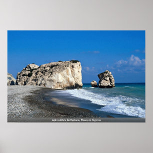 Aphrodite's birthplace, Pissouri, Cyprus Poster