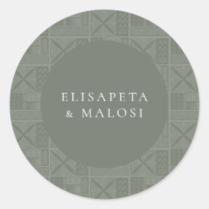 Apia Wedding Classic Round Sticker
