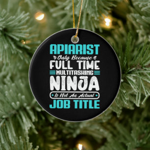 Apiarist Beekeeping Job Profession Apiary Career Ceramic Ornament